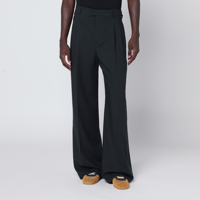 Charcoal gray wool trousers