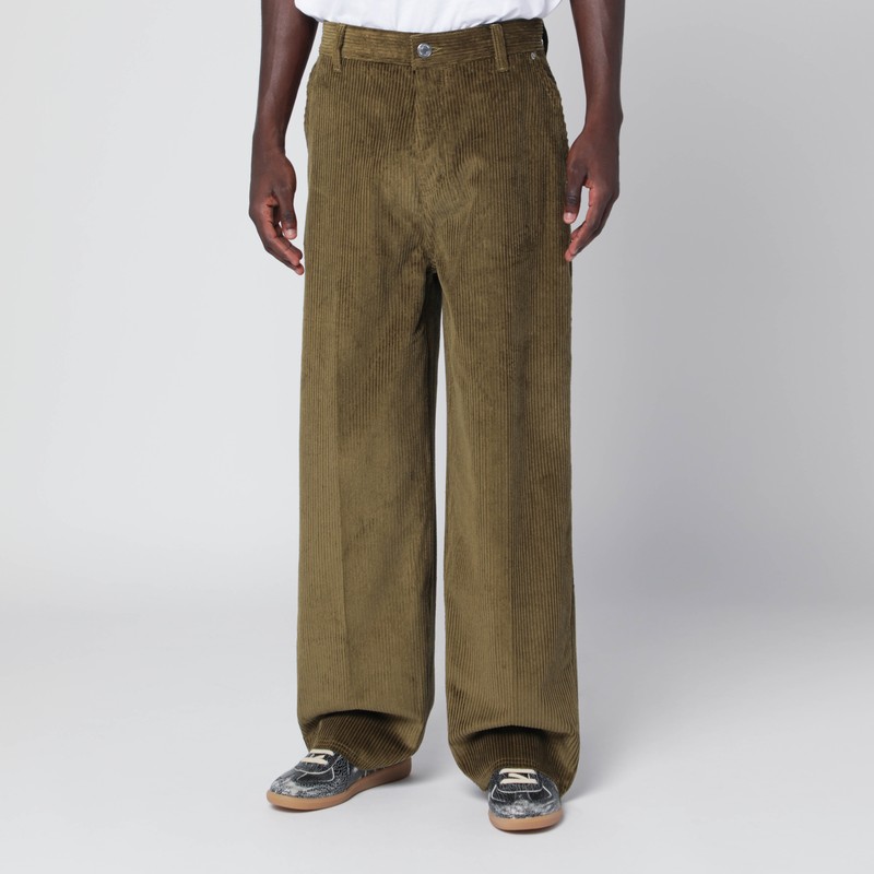 Ami Alexandre Mattiussi Bronze Corduroy Trousers In Brown