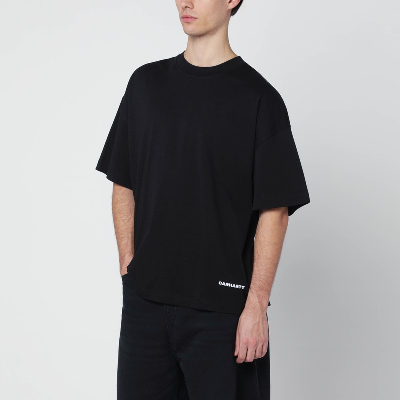 Black S/S Link Script T-Shirt