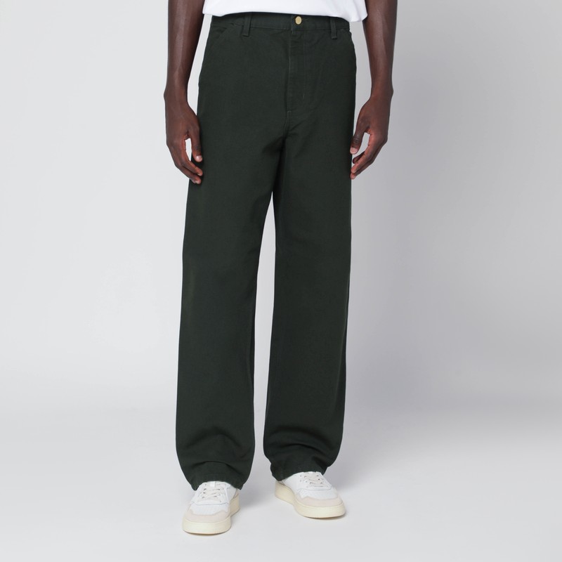 Single Knee Pant Olive in organic cotton