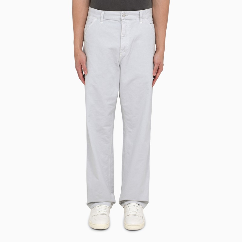 Carhartt Single Knee Pant Sonyc Silver In Cotton In Grey