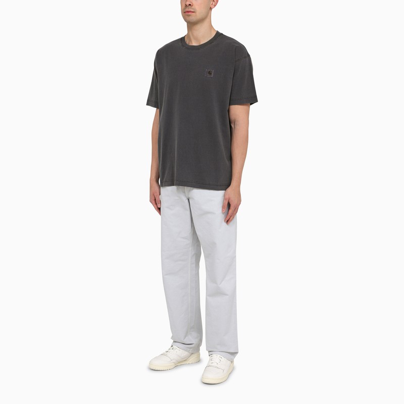 Carhartt Single Knee Pant Sonyc Silver In Cotton In Grey