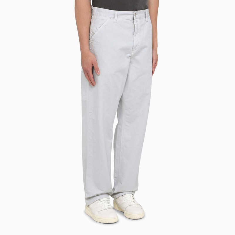 Carhartt Single Knee Pant Sonyc Silver In Cotton In Grey