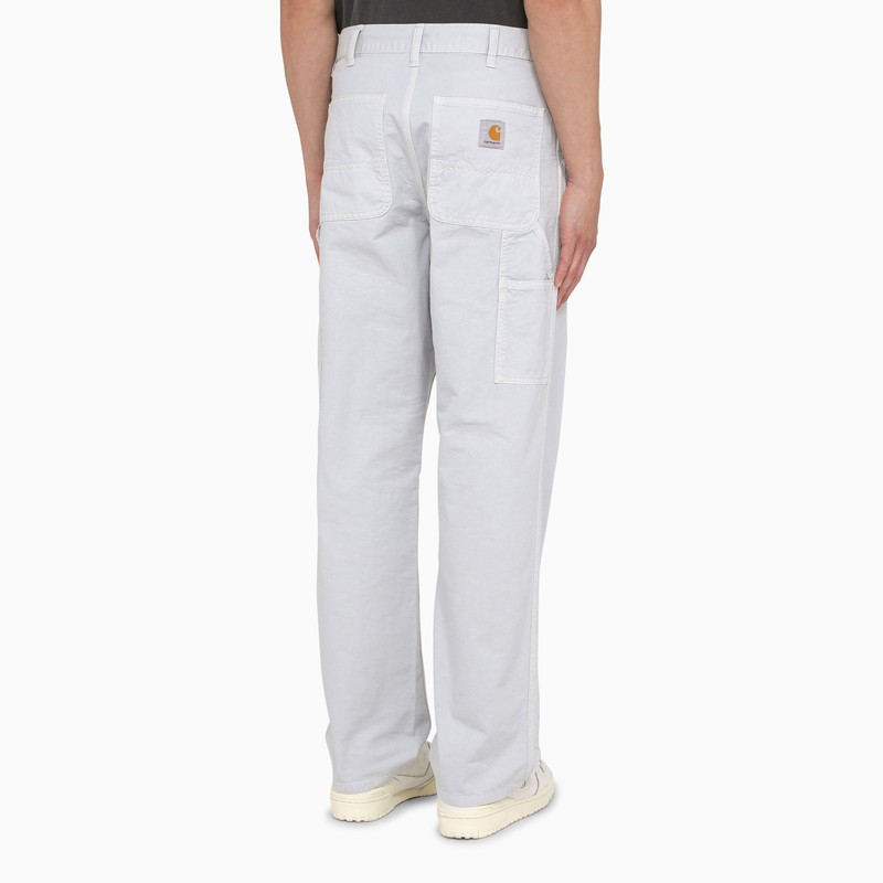 Carhartt Single Knee Pant Sonyc Silver In Cotton In Grey