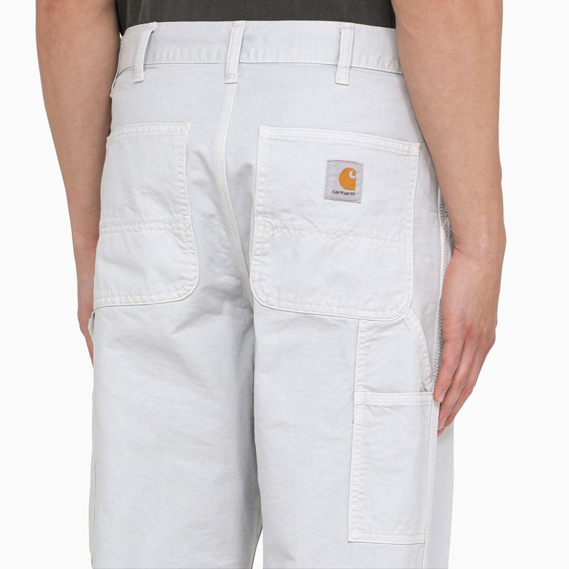 Carhartt Single Knee Pant Sonyc Silver In Cotton In Grey
