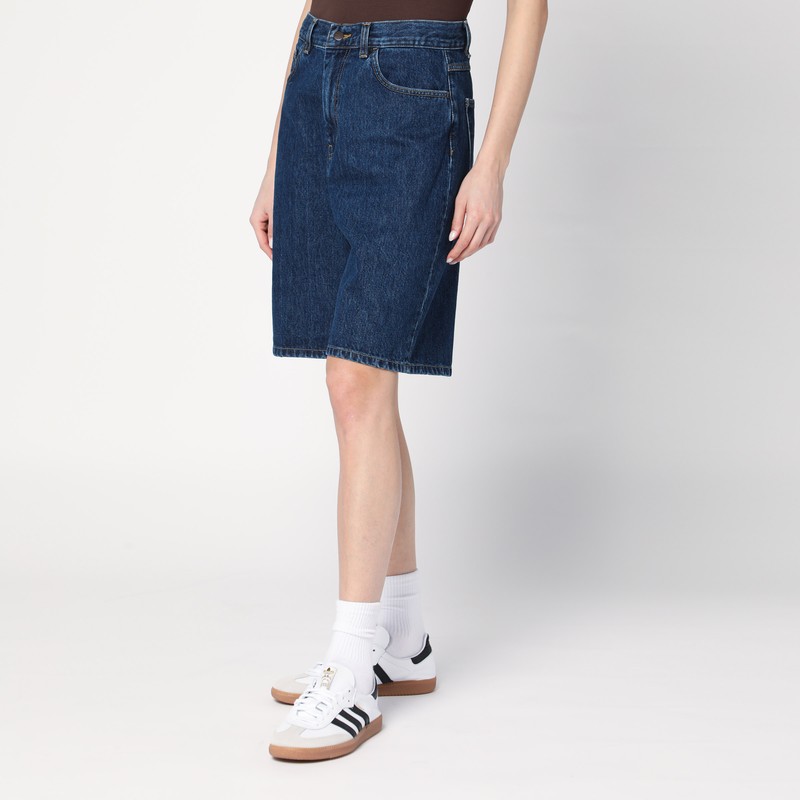 Carhartt Brandon Loose Fit Cotton Shorts In Stone Washed