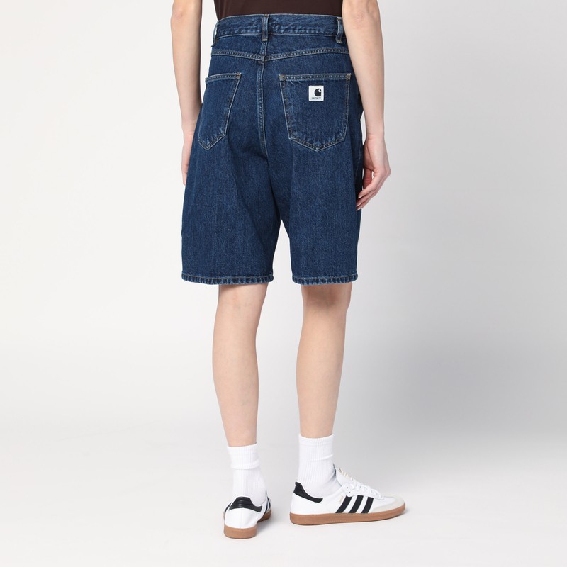 Carhartt Brandon Loose Fit Cotton Shorts In Stone Washed