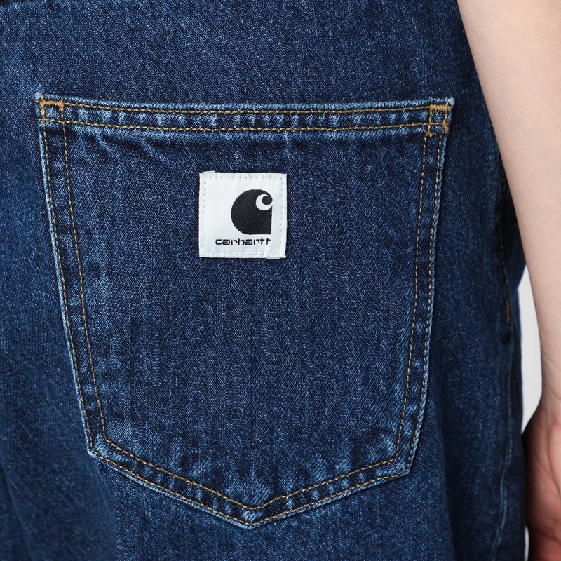 Carhartt Brandon Loose Fit Cotton Shorts In Stone Washed