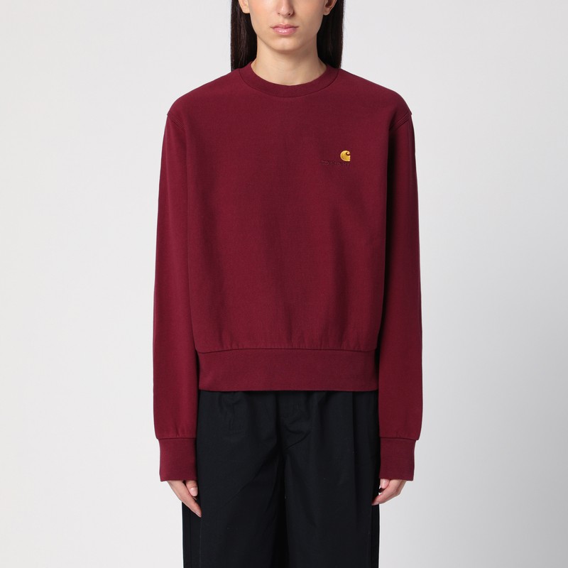 Malbec coloured W American Script Sweatshirt
