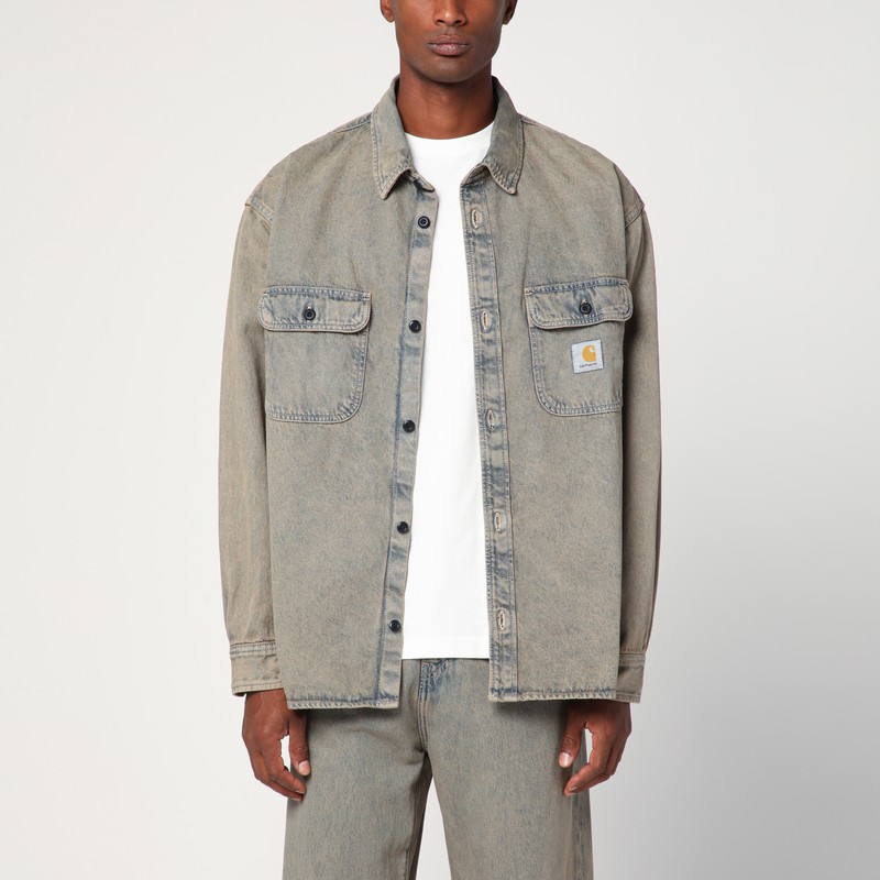 Tigan Shirt Jacket Blue/Leather - Carhartt WIP - Modalova