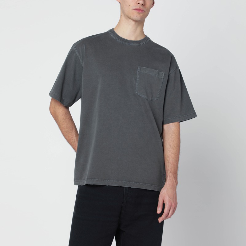 S/S Torion Pocket T-Shirt Black/Grind washed