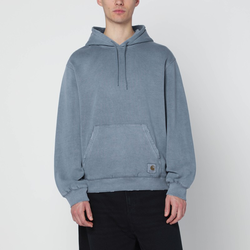 Hooded Torion Sweatshirt Office Blue/Grind washed