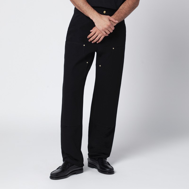 Double Knee Pant Black Rigid