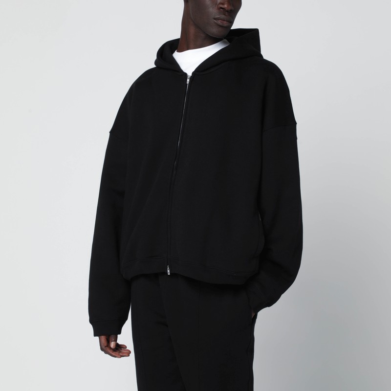 Represent Black Zip-up Hoodie In Black