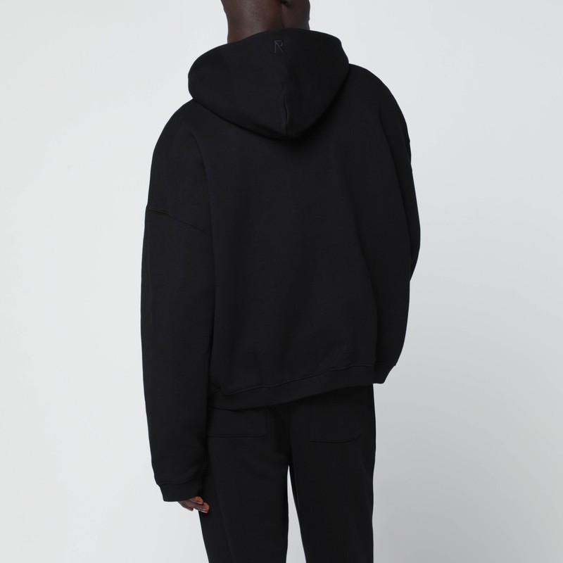 Represent Black Zip-up Hoodie In Black