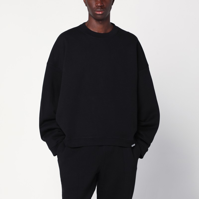 Represent Black Crew Neck Sweatshirt In Black