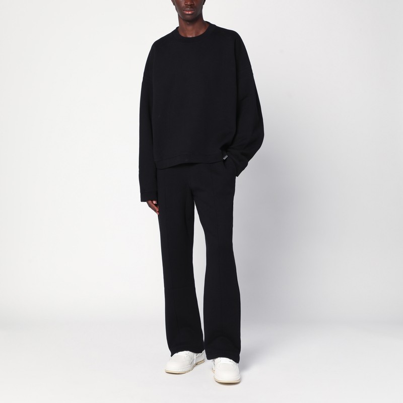 Represent Black Crew Neck Sweatshirt In Black