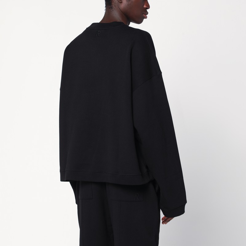 Represent Black Crew Neck Sweatshirt In Black