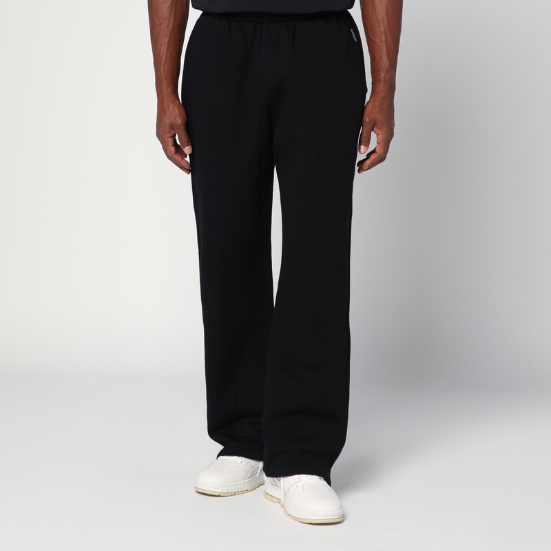 Black cotton jogger pants