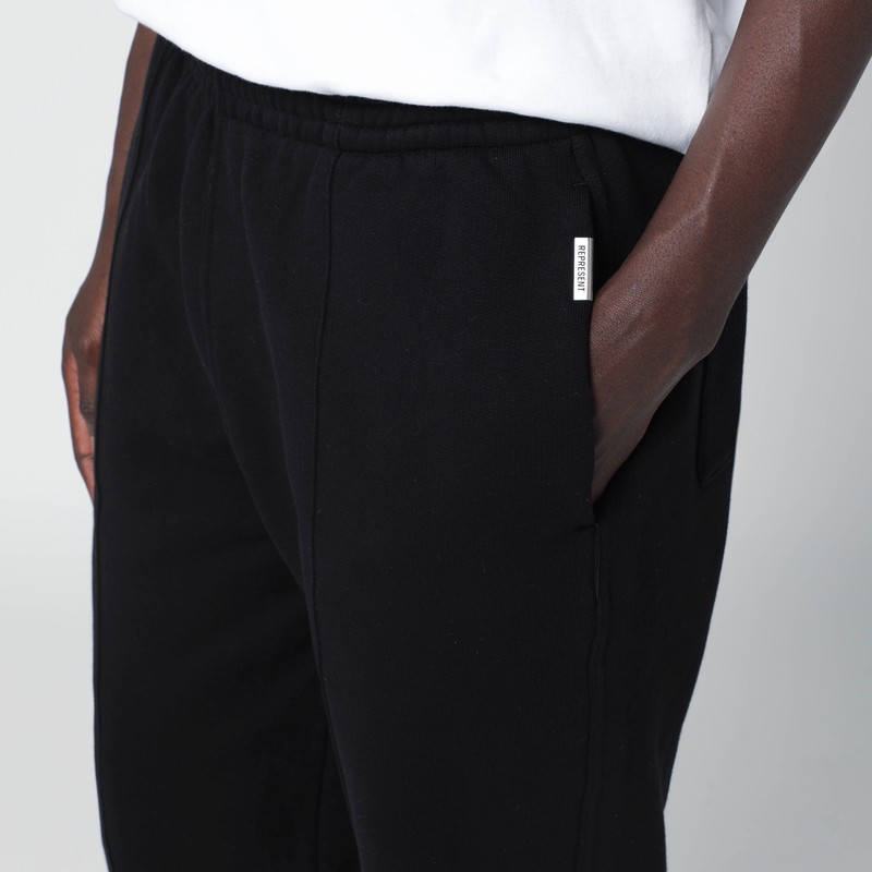 Represent Black Cotton Jogger Pants In Black