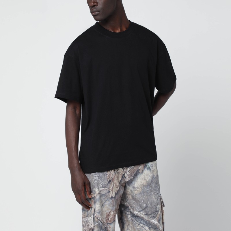 Represent Black Crew Neck T-shirt In Black