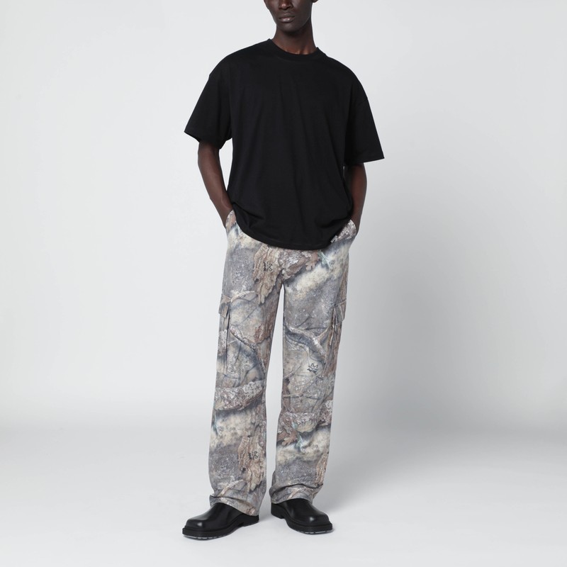 Represent Black Crew Neck T-shirt In Black