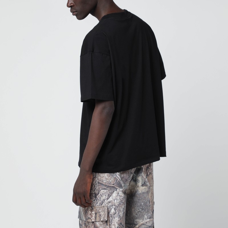 Represent Black Crew Neck T-shirt In Black