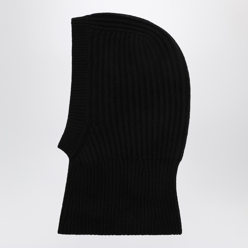 Black wool balaclava