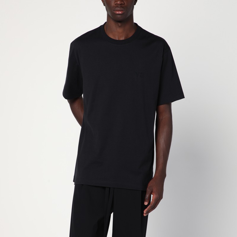 Black cotton T-shirt with logo - adidas Y-3 - Modalova