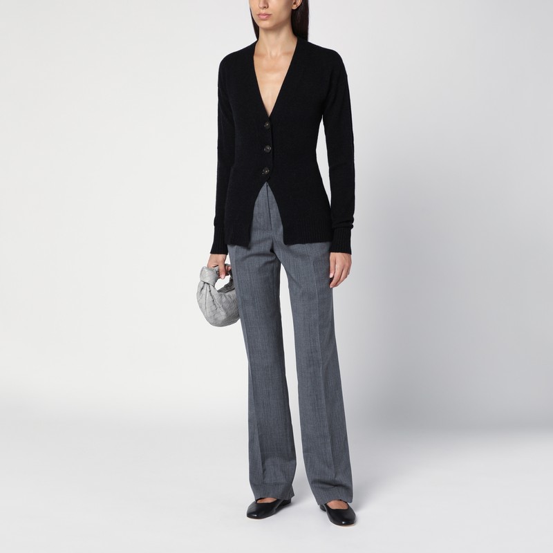 Jil Sander Tailored Wool Slim Pants In Grey
