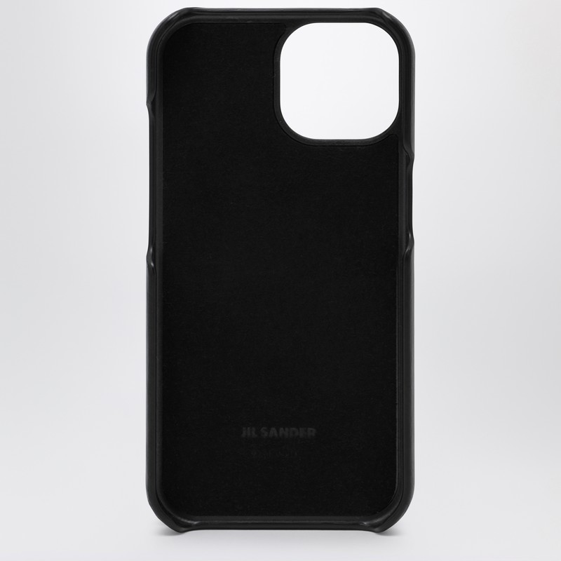 Jil Sander Black Iphone 15 Pro Cover With Logo In Black