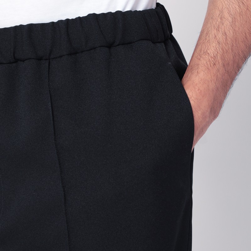 Jil Sander Midnight Blue Pants In Technical Gabardine Men In Animal Print