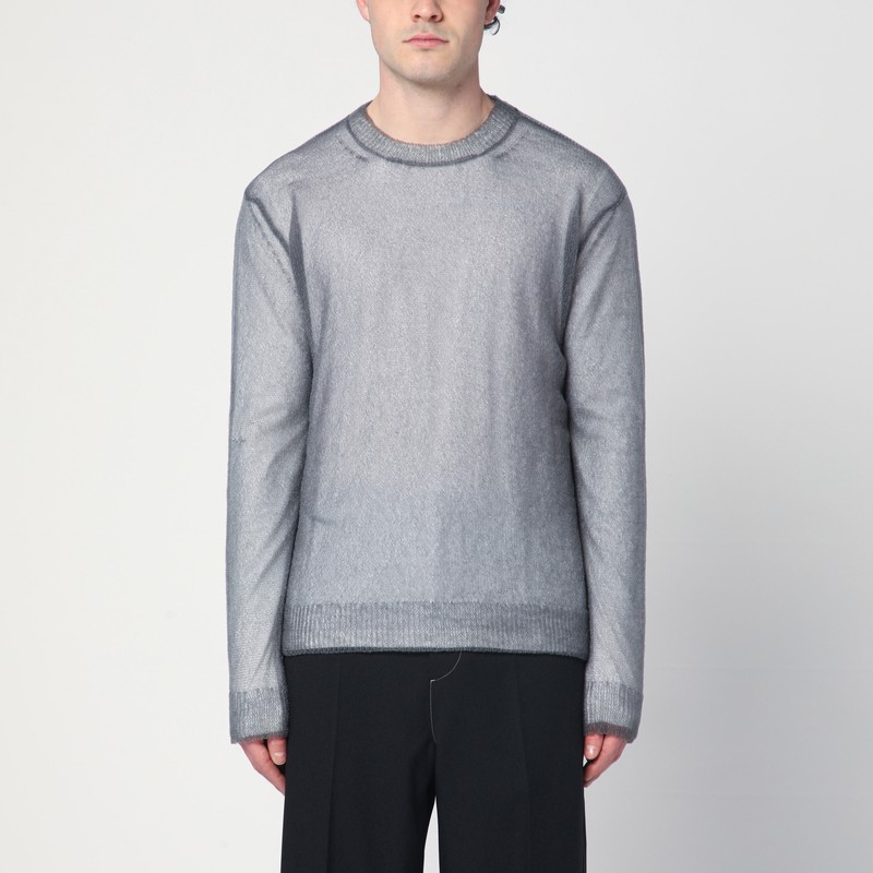 Grey jumper with layered design - Jil Sander - Modalova