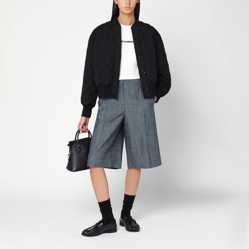 Jil Sander Crewneck Short Sleeves Classic Logo Print T-shirt In White