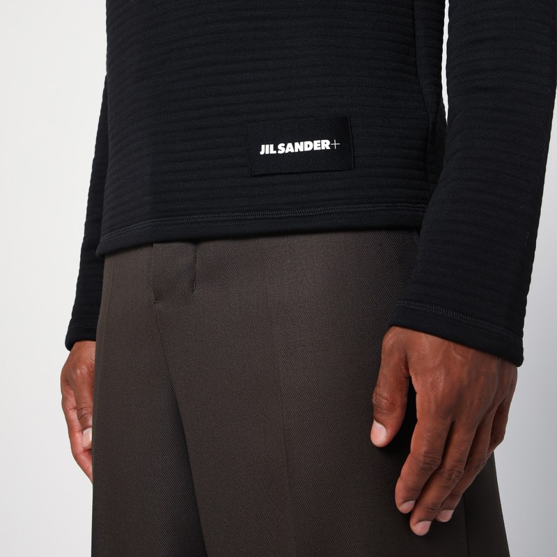 トップス jilsander + turtle neck black Jil Sander: Black Roll Neck Turtleneck | SSENSE