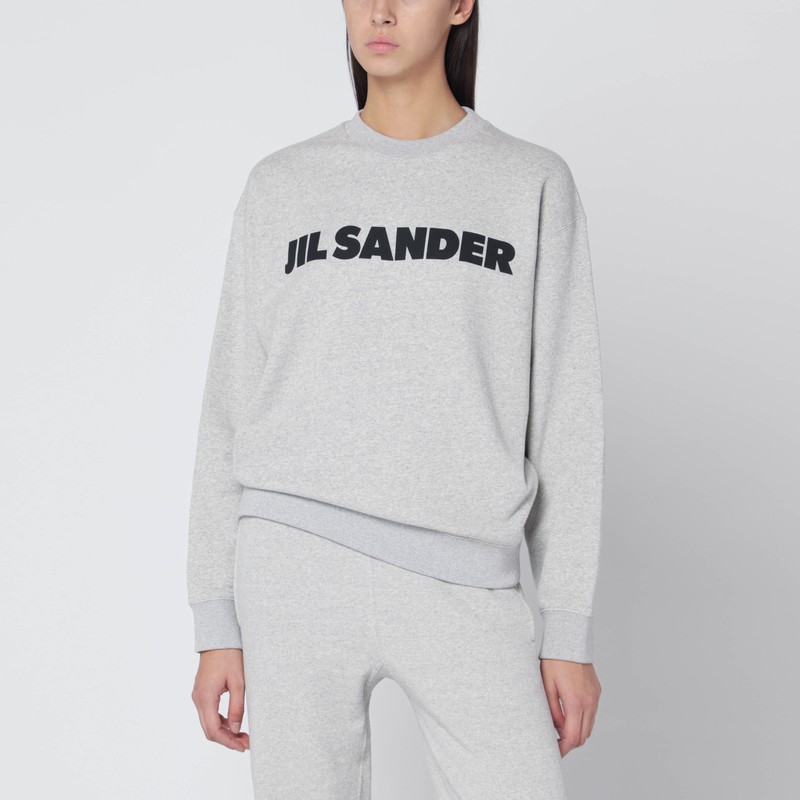 Light grey sweatshirt with logo print