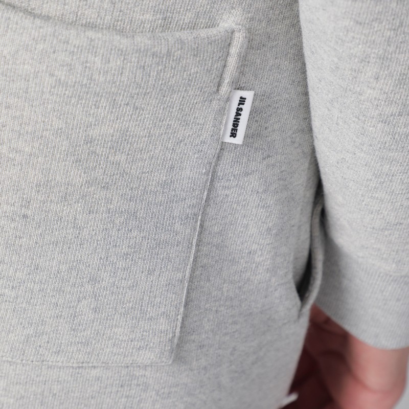 Jil Sander Jersey Drawstring-waist Sweatpants In Gray