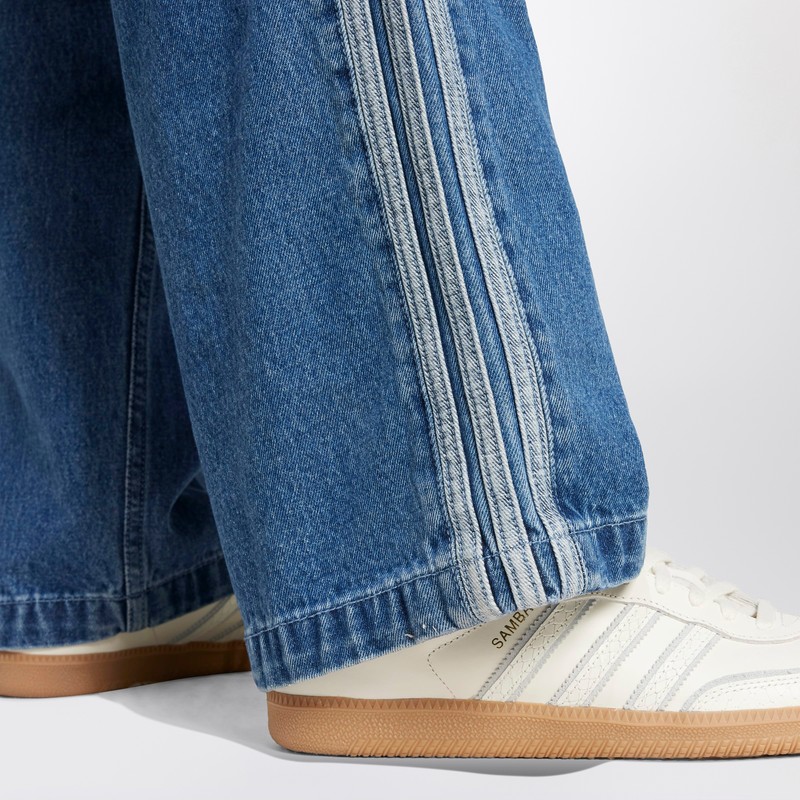 Adidas Originals Firebird Washed Straight-leg Jeans In Blue