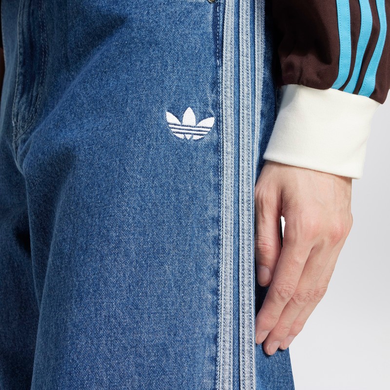 Adidas Originals Firebird Washed Straight-leg Jeans In Blue