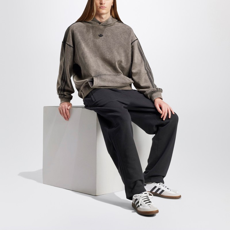 Adidas Originals Black Cotton Jogger Pants In Black