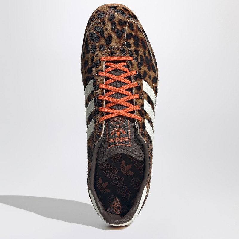 Adidas Originals Womens Adidas Sl 72 Leopard-print Suede And Mesh Low-top Trainers In Black