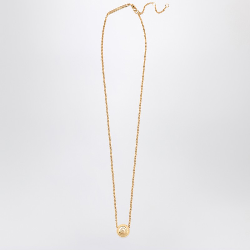 Anagram Pebble necklace in gold-plated silver - Loewe - Modalova