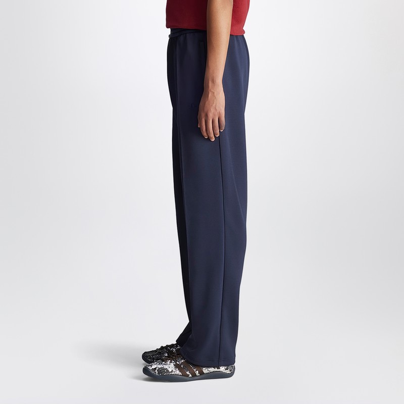 Adidas Originals Adidas X Wales Bonner Navy Blue Activewear Pants With Elasticized Waistband In Blue