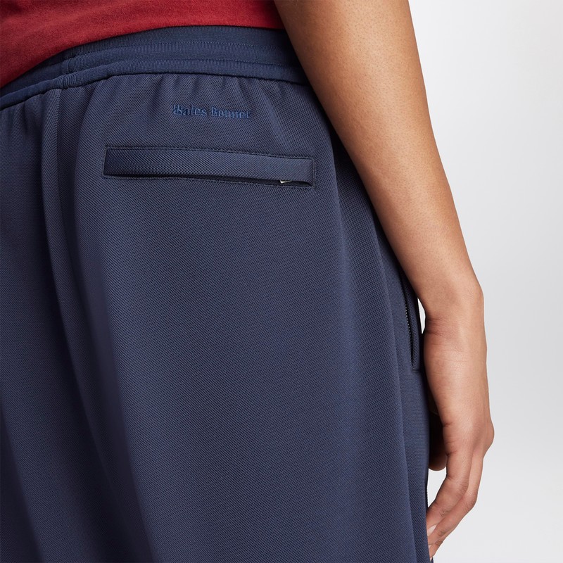 Adidas Originals Adidas X Wales Bonner Navy Blue Activewear Pants With Elasticized Waistband In Blue