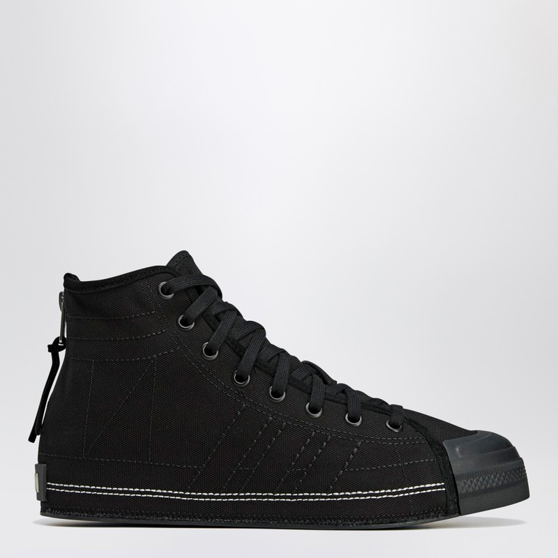 Adidas Y-3 X Neighborhood Black Canvas Sneakers In Black