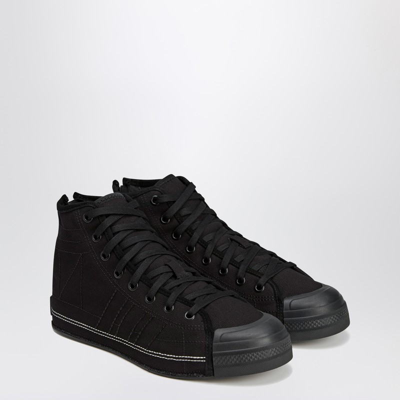 Adidas Y-3 X Neighborhood Black Canvas Sneakers In Black