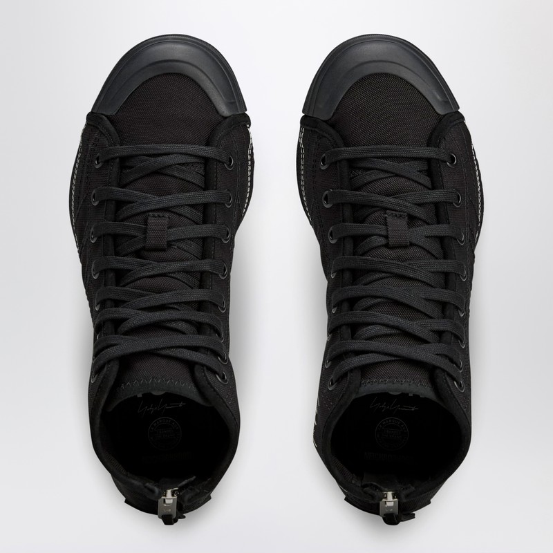 Adidas Y-3 X Neighborhood Black Canvas Sneakers In Black