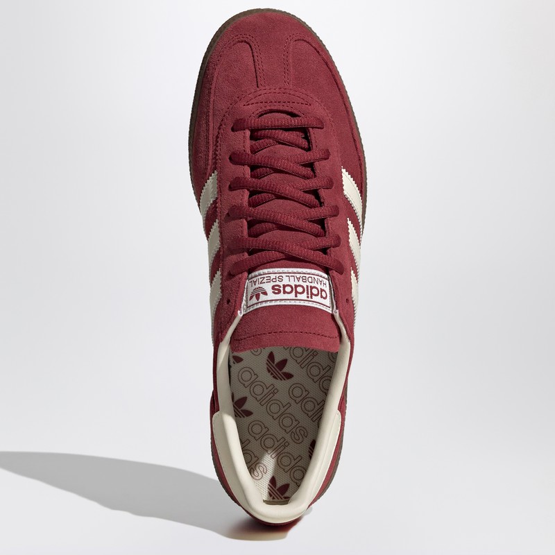 Adidas Originals Handball Spezial Sneakers In Burgundy Suede In Red