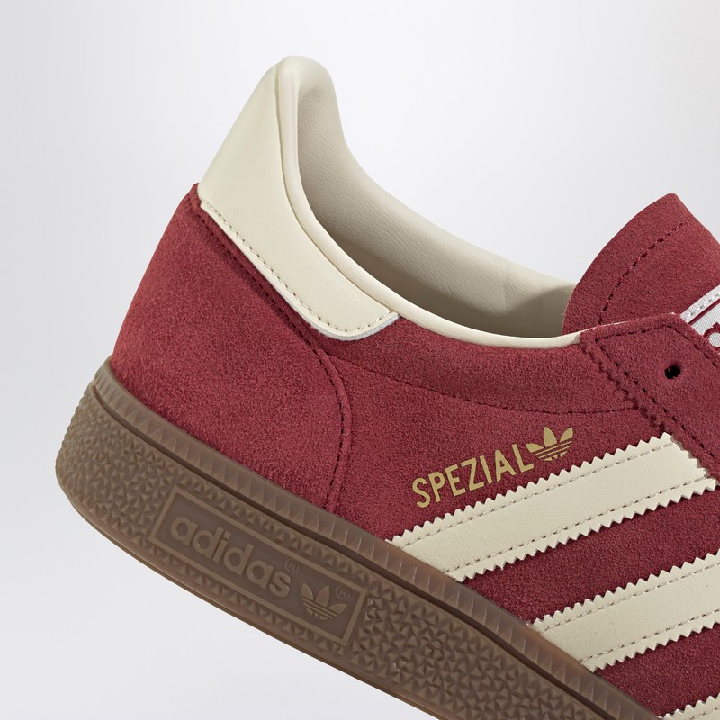Adidas Originals Handball Spezial Sneakers In Burgundy Suede In Red