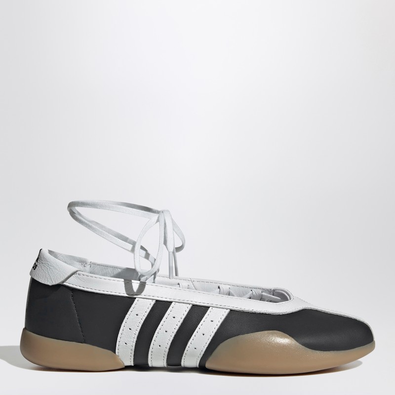 Adidas Originals Womens Adidas Taekwondo Mei Leather Ballet Flats In Black